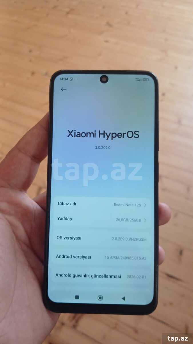 Xiaomi Redmi Note 12S Onyx Black 256GB/8GB