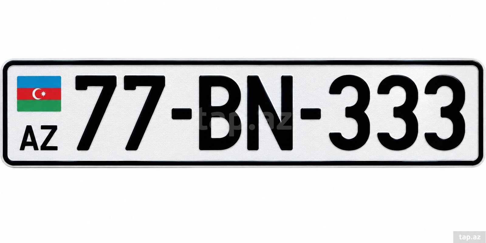 Avtomobil qeydiyyat nişanı - 77-BN-333
