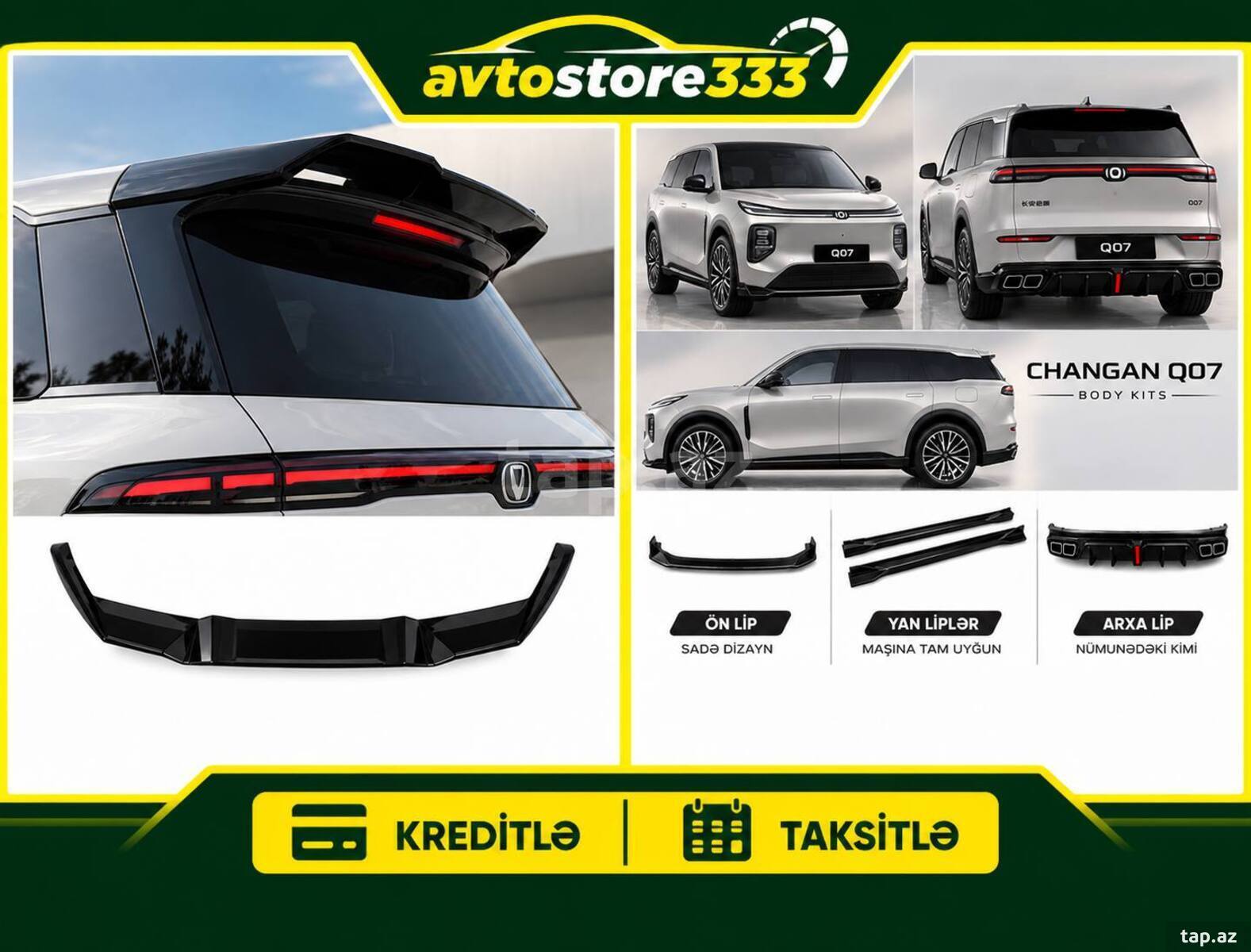 Changan Q07 Bodykit dəst və spoyleri