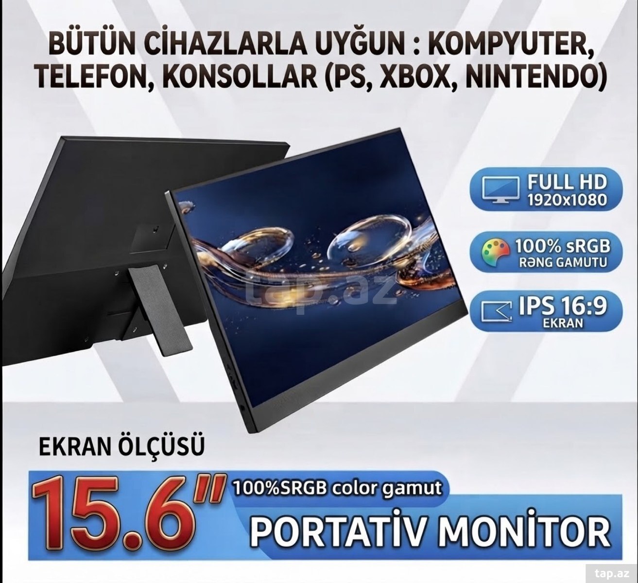 Portativ monitor 15.6"