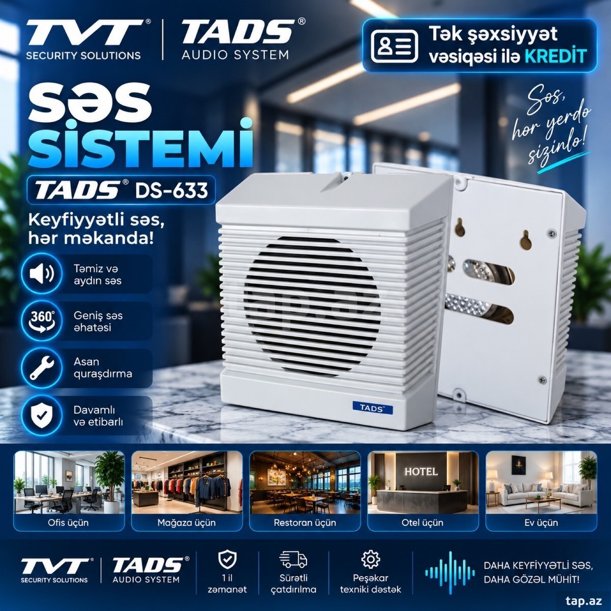 TADS DS-633 səs sistemi