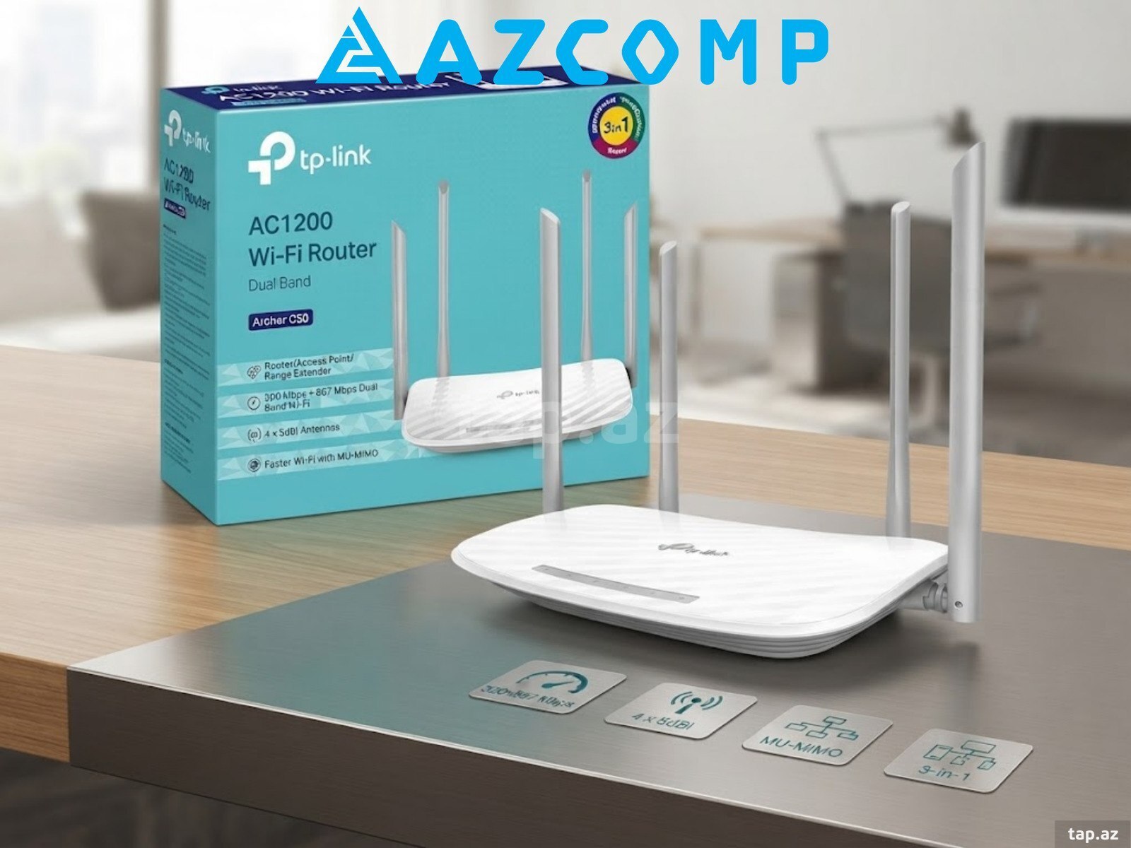 TP-Link Archer C50 AC1200 Wireless Dual-Band Router