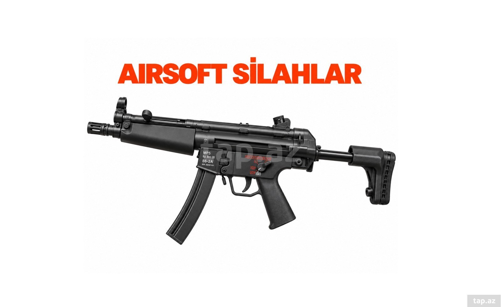 MP5 Ebanit Demir gel blaster orbiz güllə atan — 1