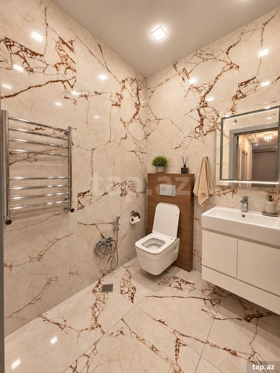 3-otaqlı yeni tikili, Nəsimi r., 145 m²