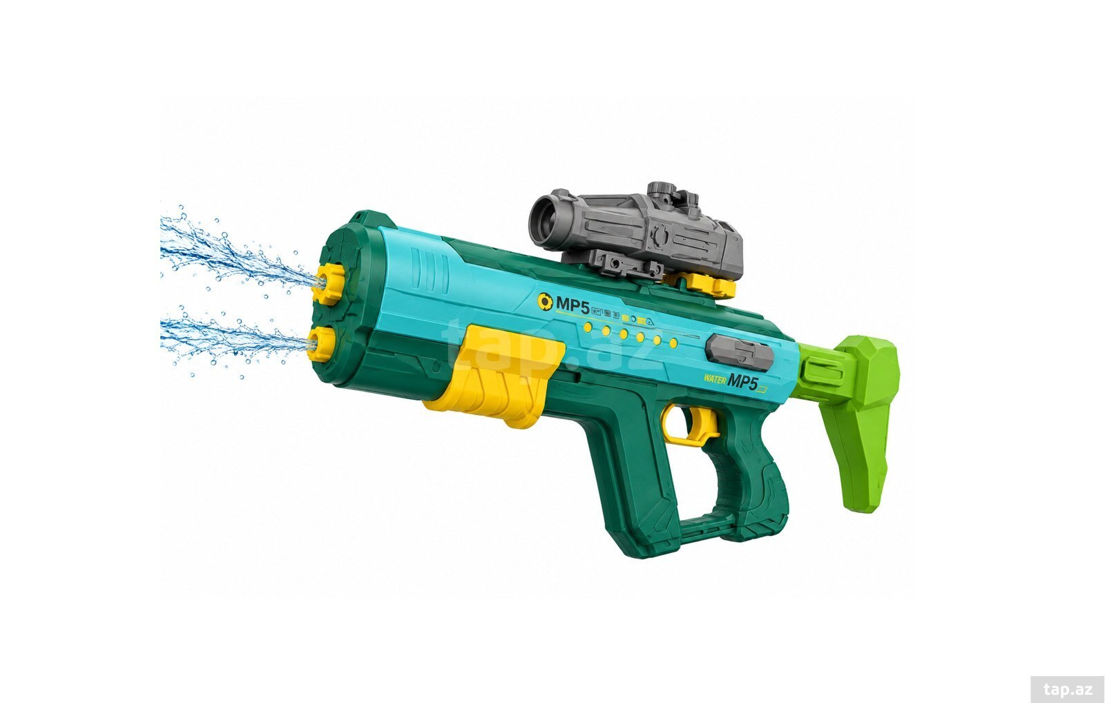 Su silahı MP5 850ml həcm + Binokl 15metr atış məsafəsi — 1