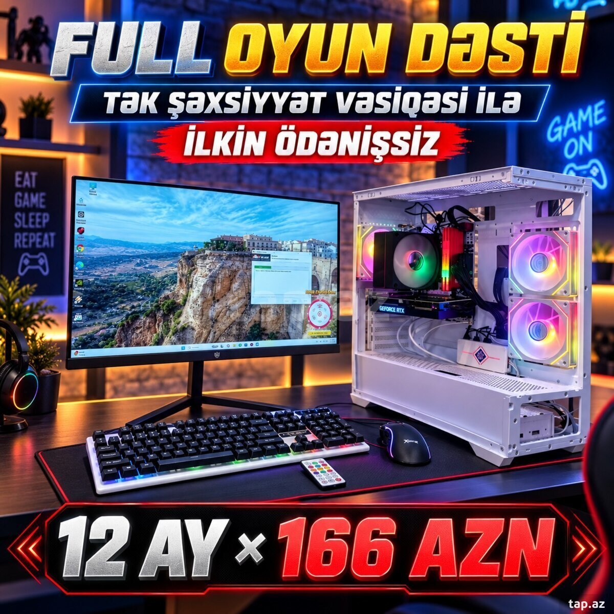 Oyun masaüstü kompüter dəsti