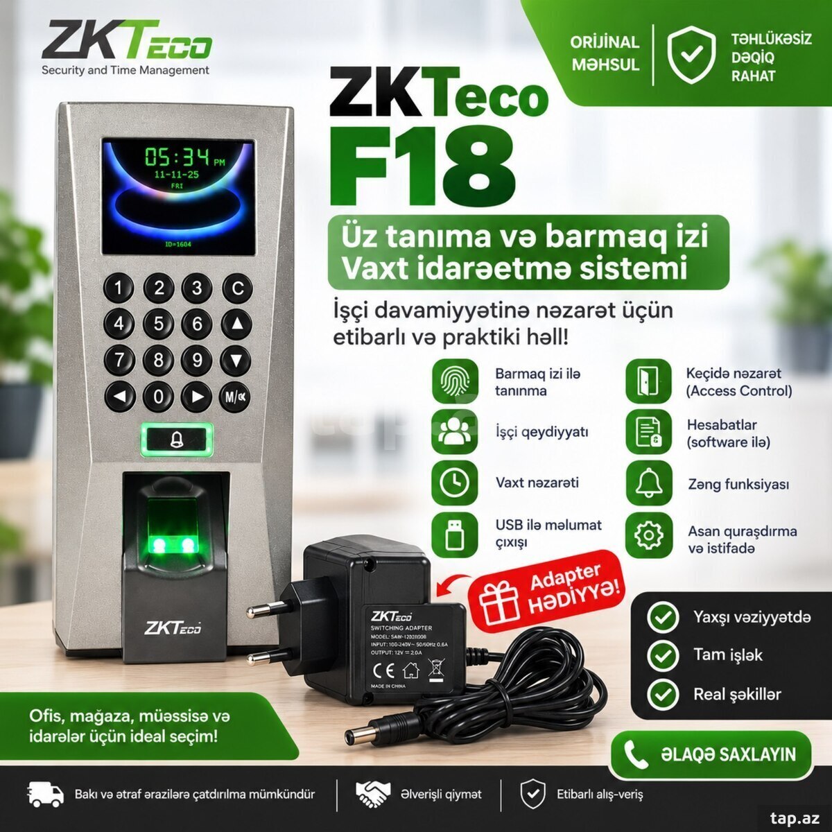 Zkteco F18