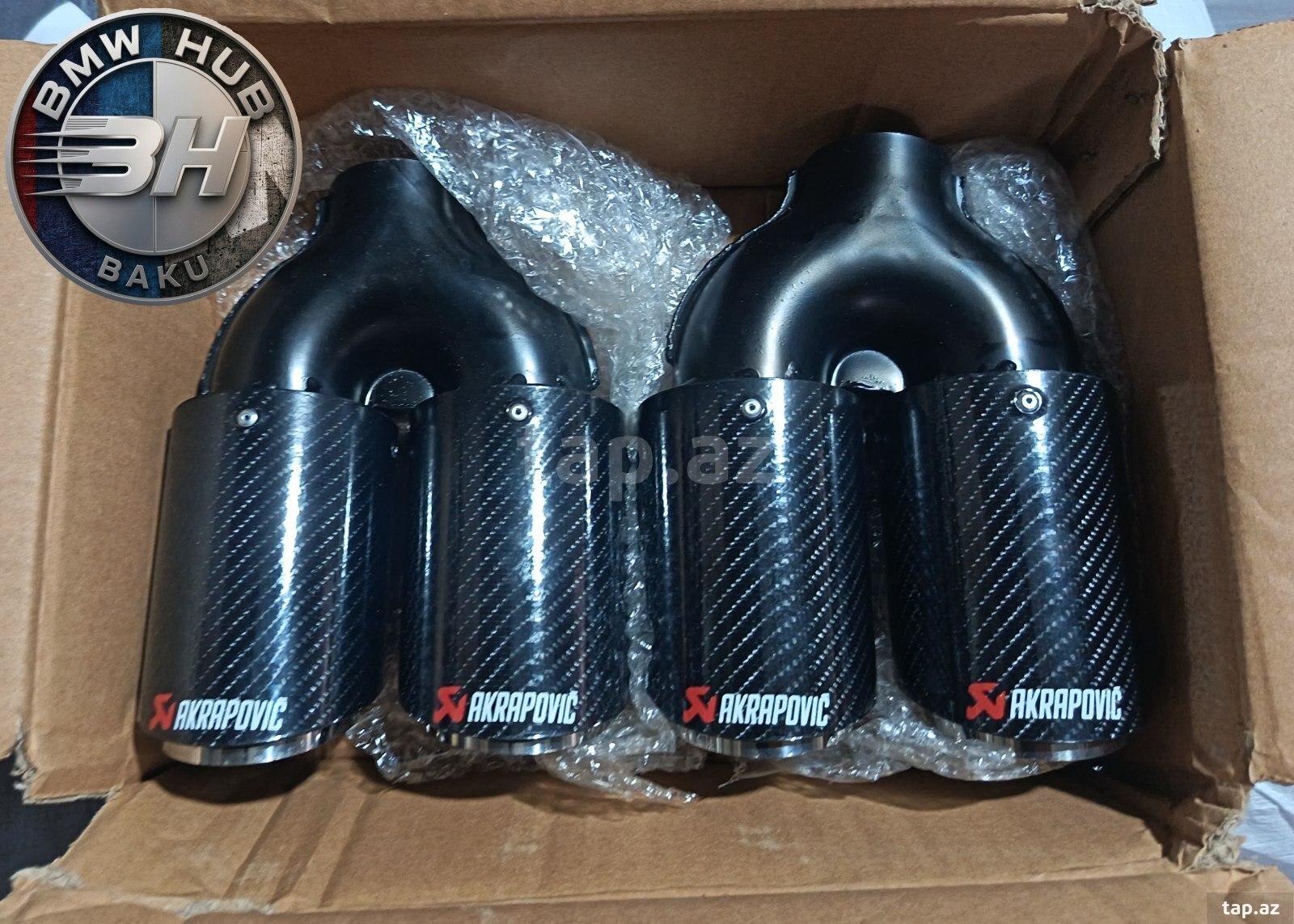 BMW E36, BMW E39, BMW E46 səsboğucu başlıqları Akrapoviç
