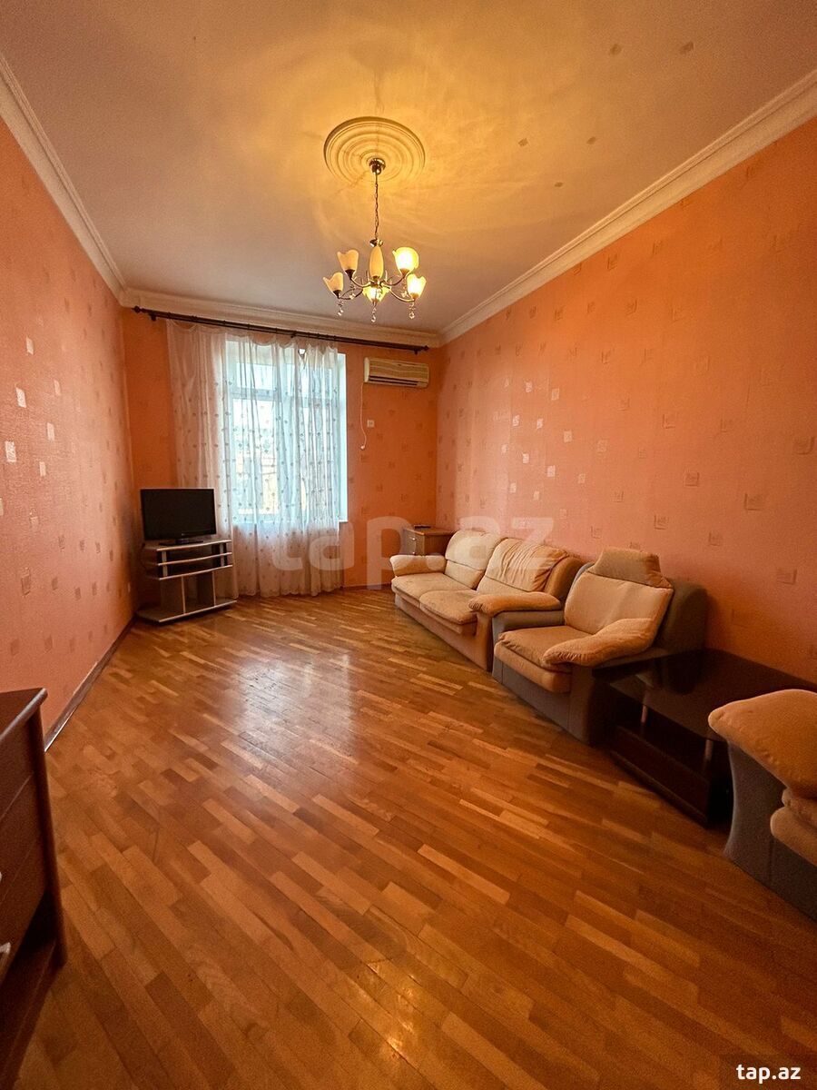 3-otaqlı mənzil kirayə verilir, Səbail r., 80 m²