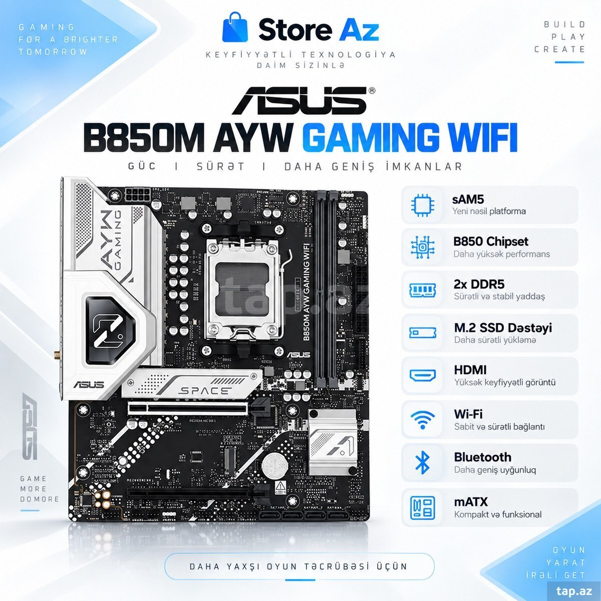 Ana plata ASUS B850M AYW GAMING WIFI