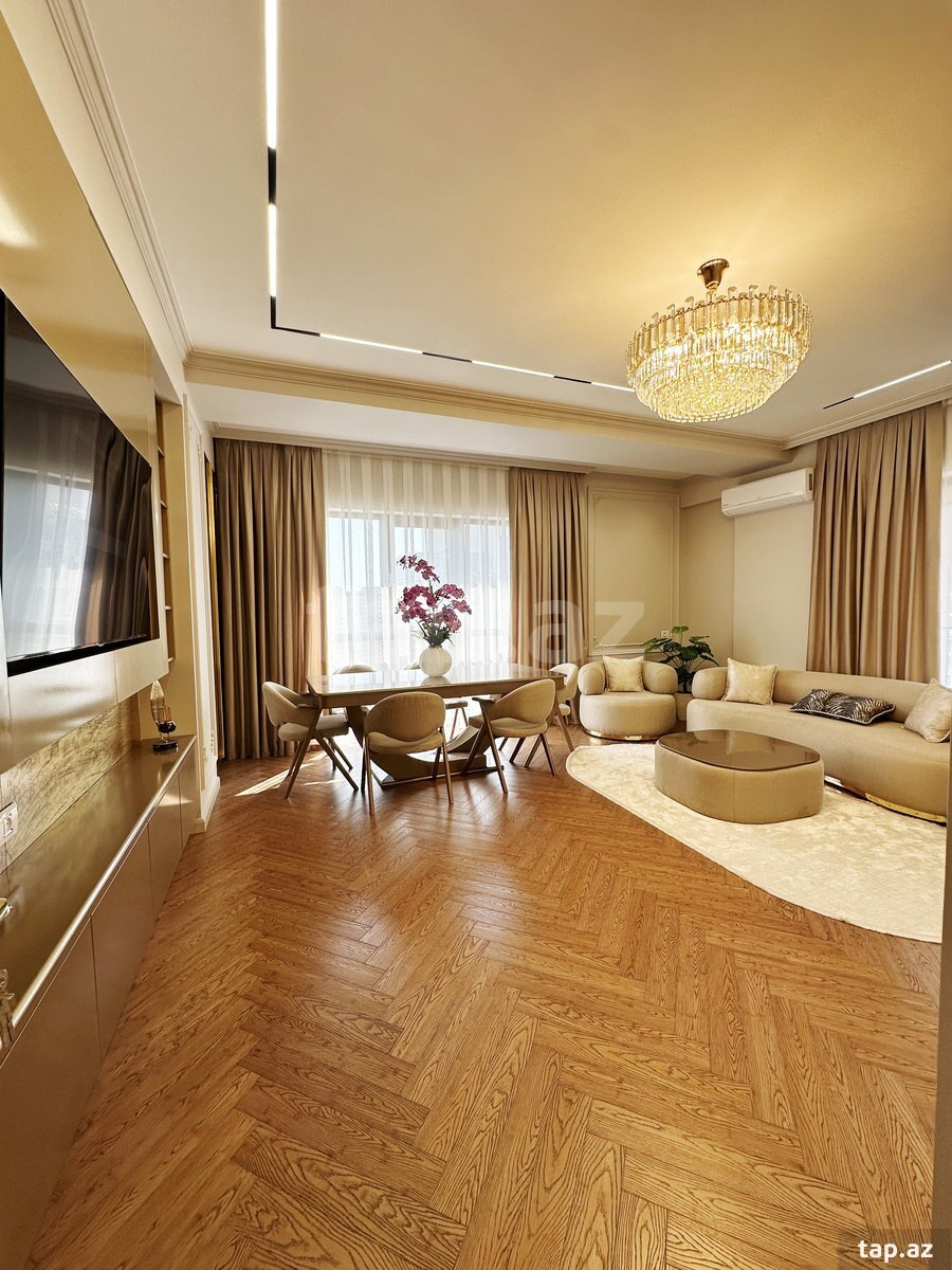 3-otaqlı yeni tikili, Ağ şəhər, 128 m²