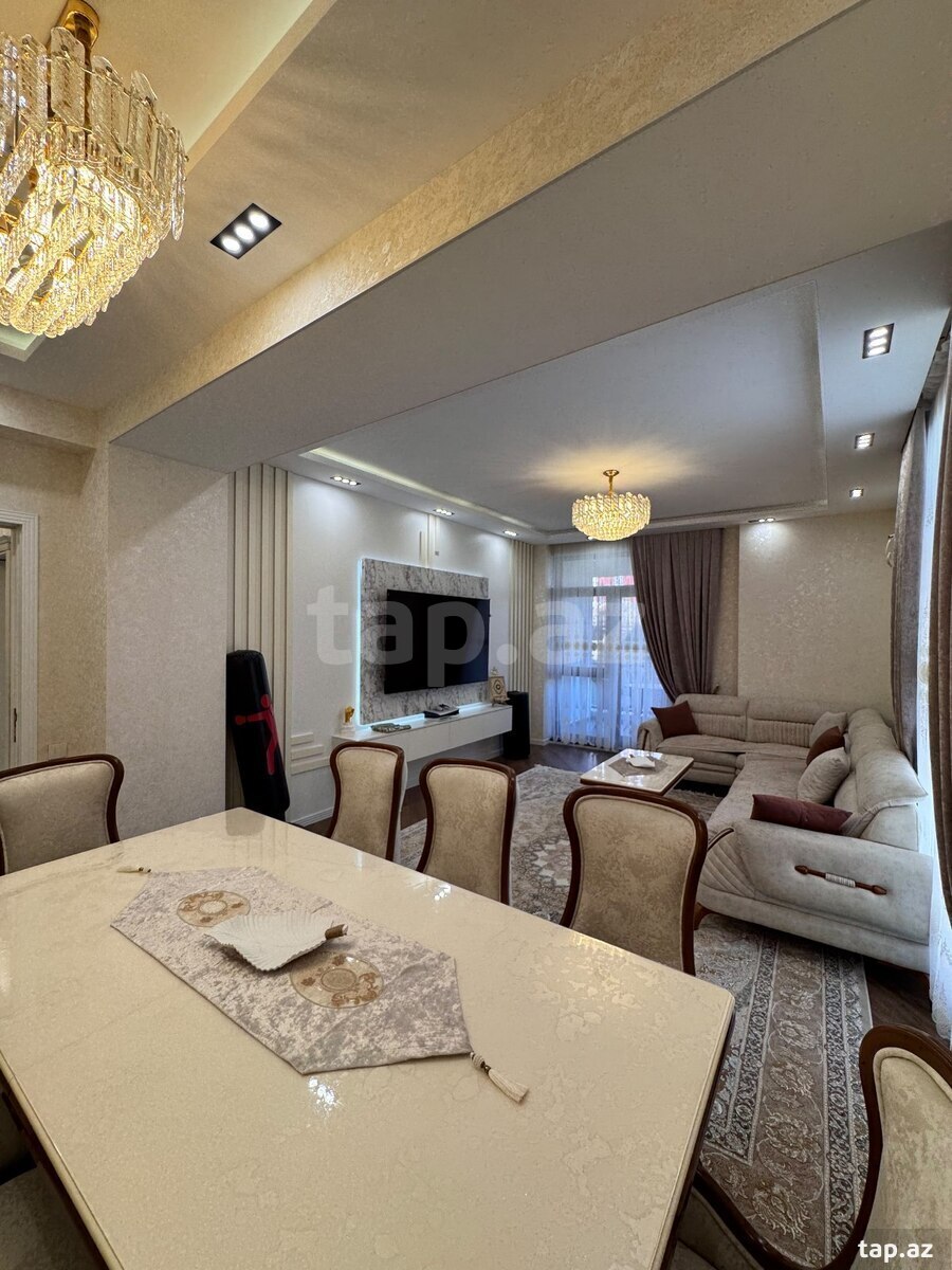 4-otaqlı yeni tikili, Nərimanov r., 125 m²