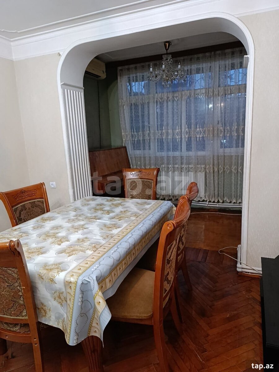 3-otaqlı mənzil kirayə verilir, Ağa Neymətulla küç, 80 m²