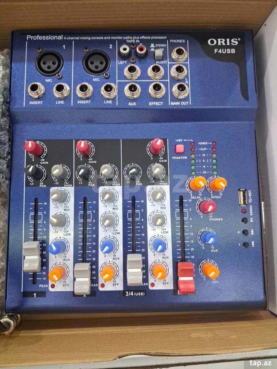 Professional mikşer 4 kanal