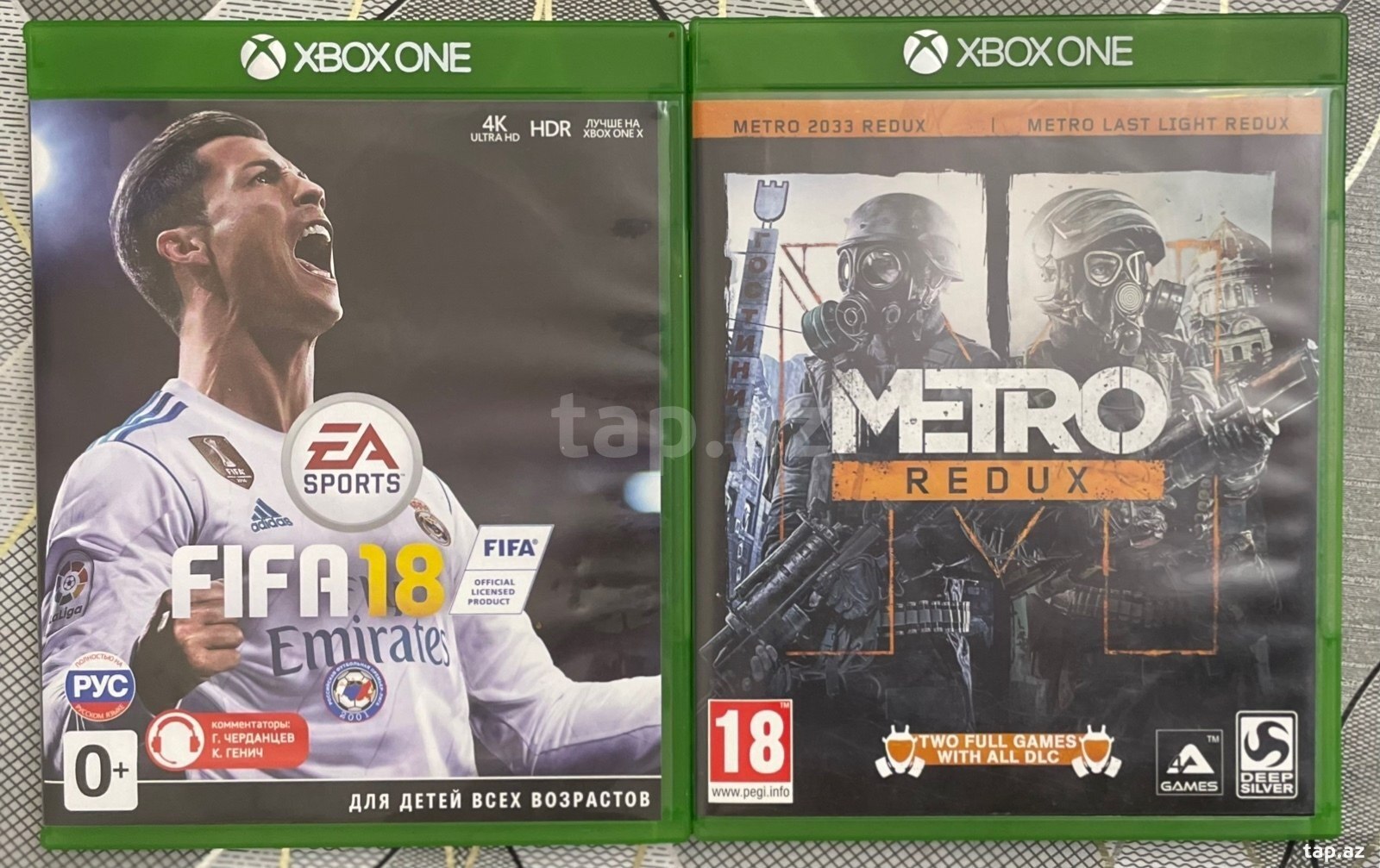 Xbox oyunlar FİFA18 / Metro Redux