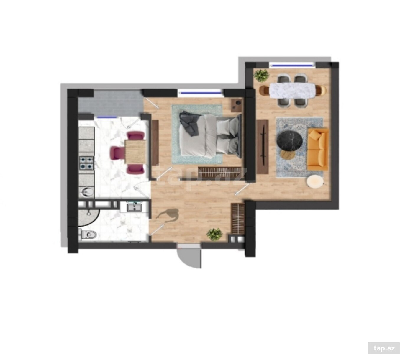 2-room apartment for sale, Baku