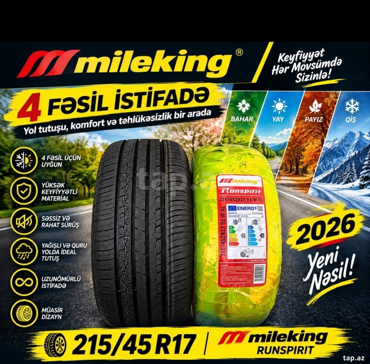 Şinlər 215/45 r17