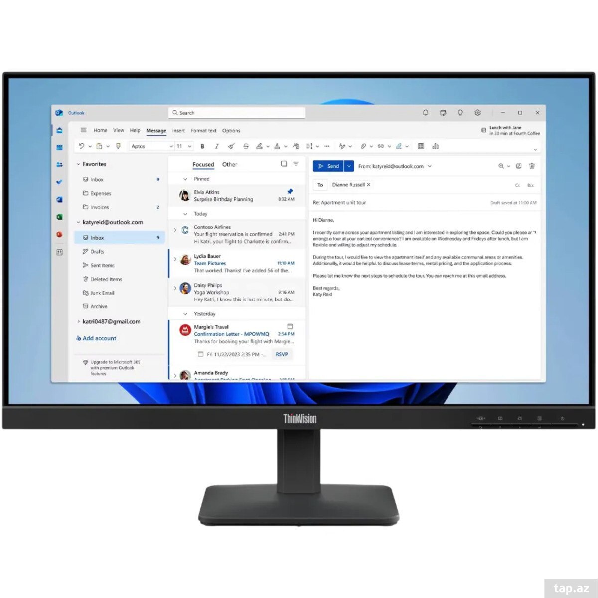 Monitor Lenovo ThinkVision S24-4e (64B5KAT1EU)