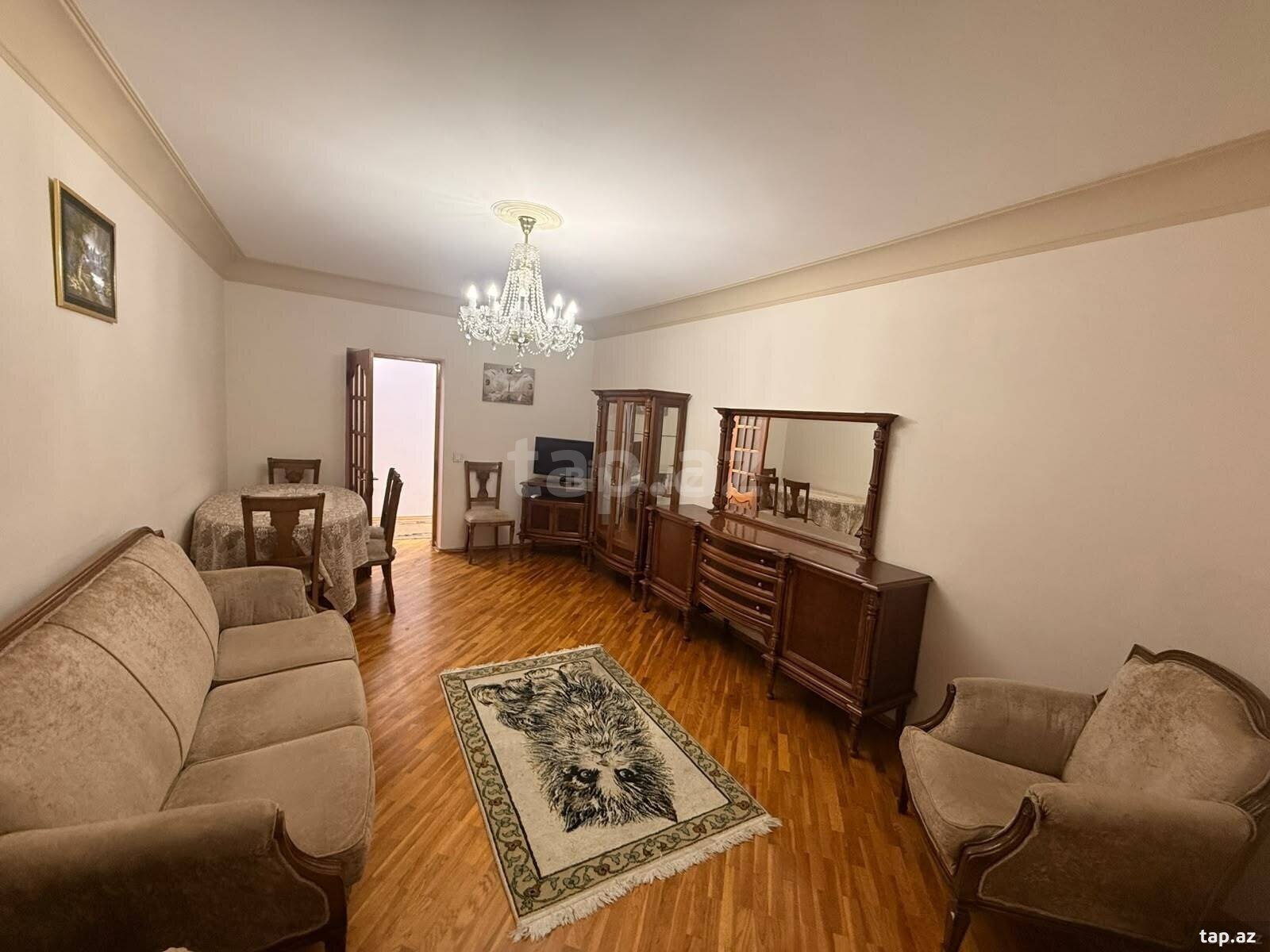 3-otaqlı mənzil kirayə verilir, N.Nərimanov m., 80 m²