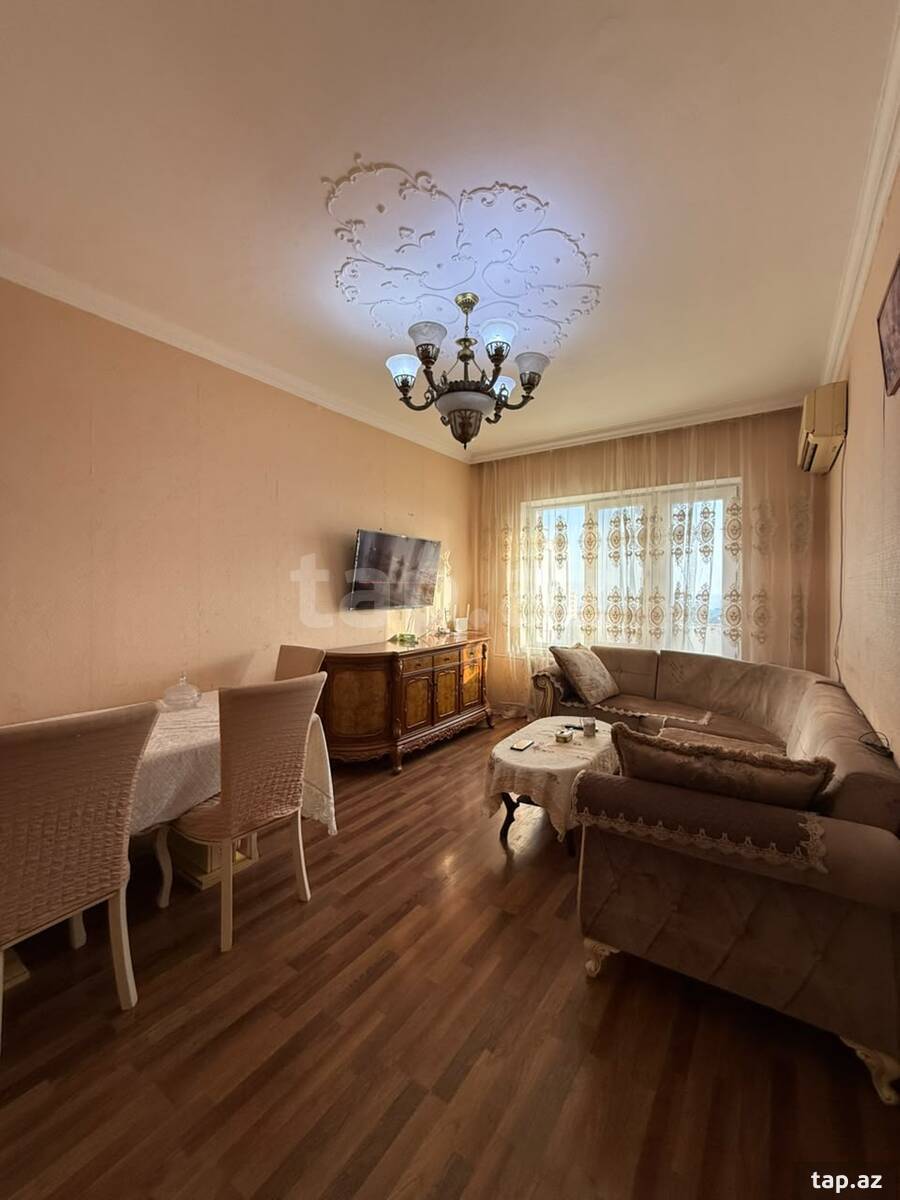 3-otaqlı mənzil, Həzi Aslanov m., 85 m²