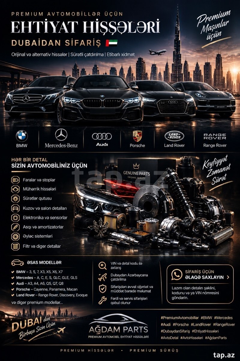 Premium avtomobillər üçün ehtiyat hissələri
