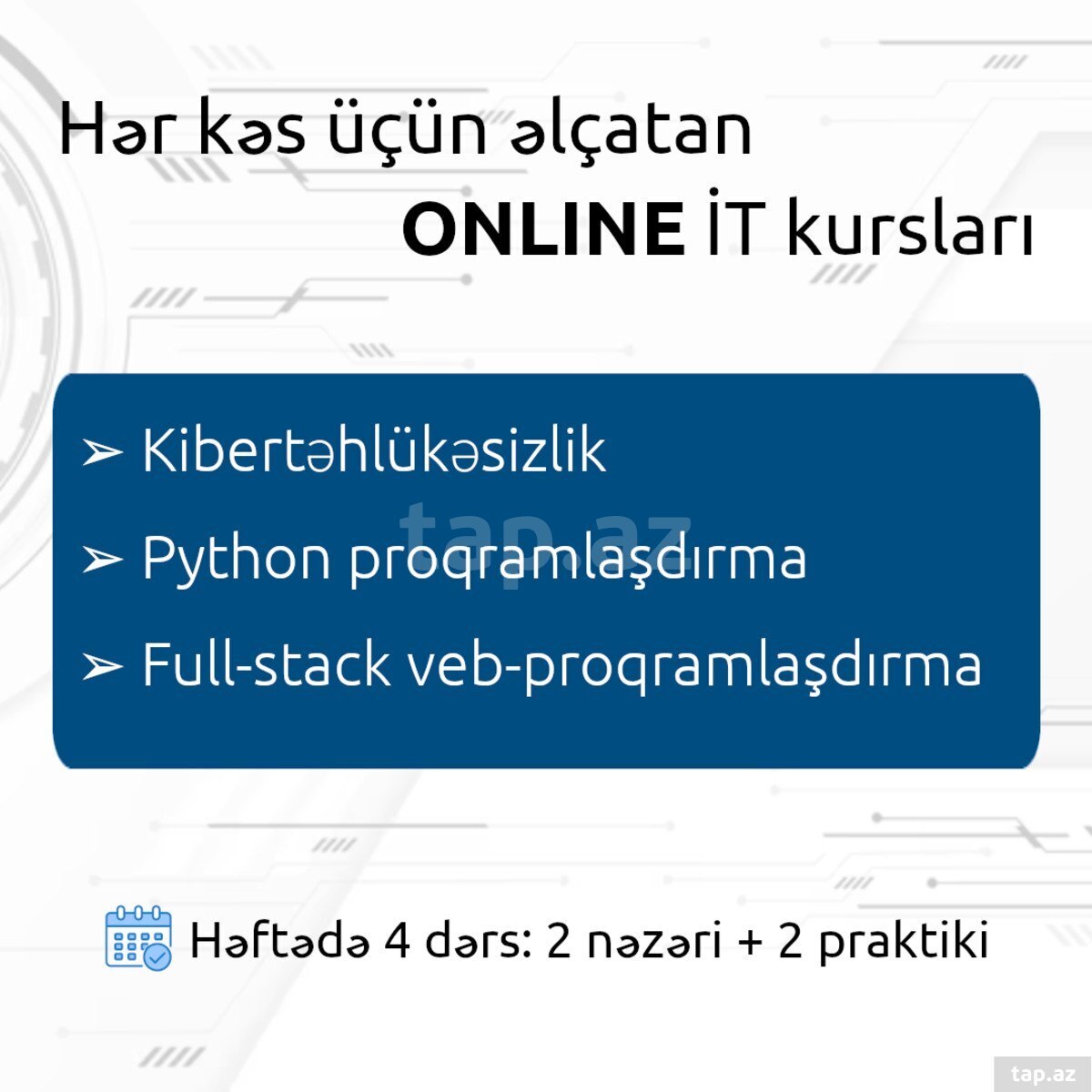 Onlayn IT kursları