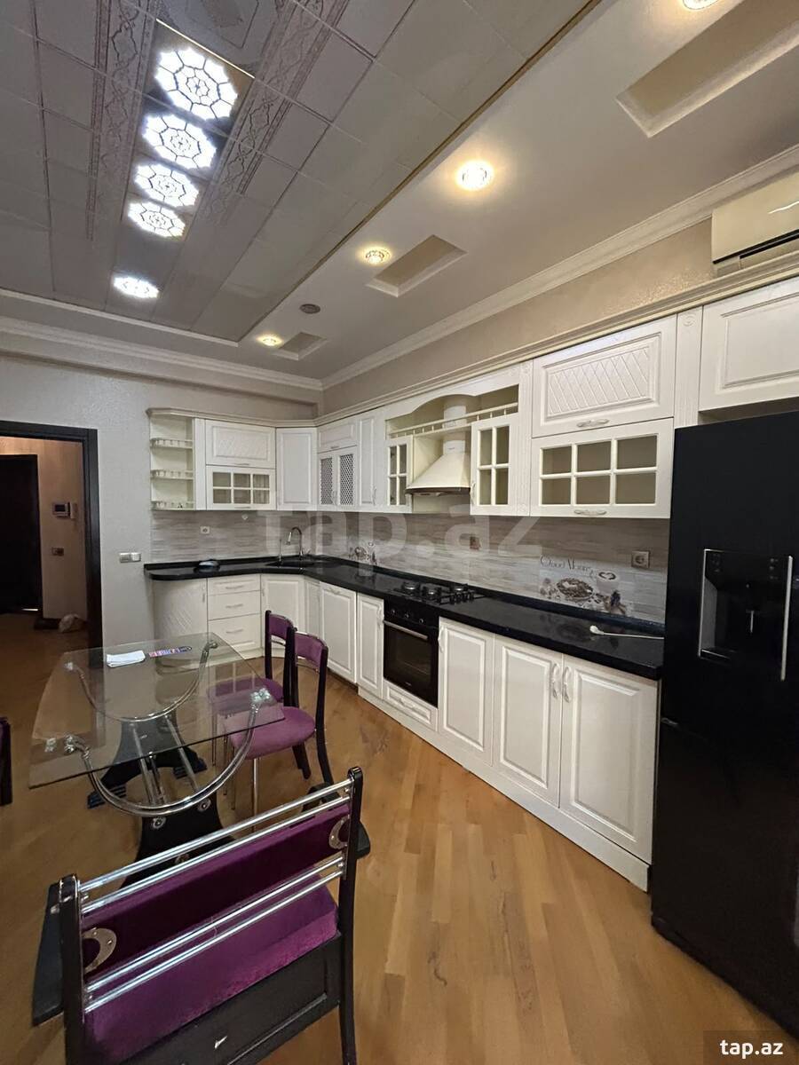 4-otaqlı yeni tikili kirayə verilir, N.Nərimanov m., 166 m²