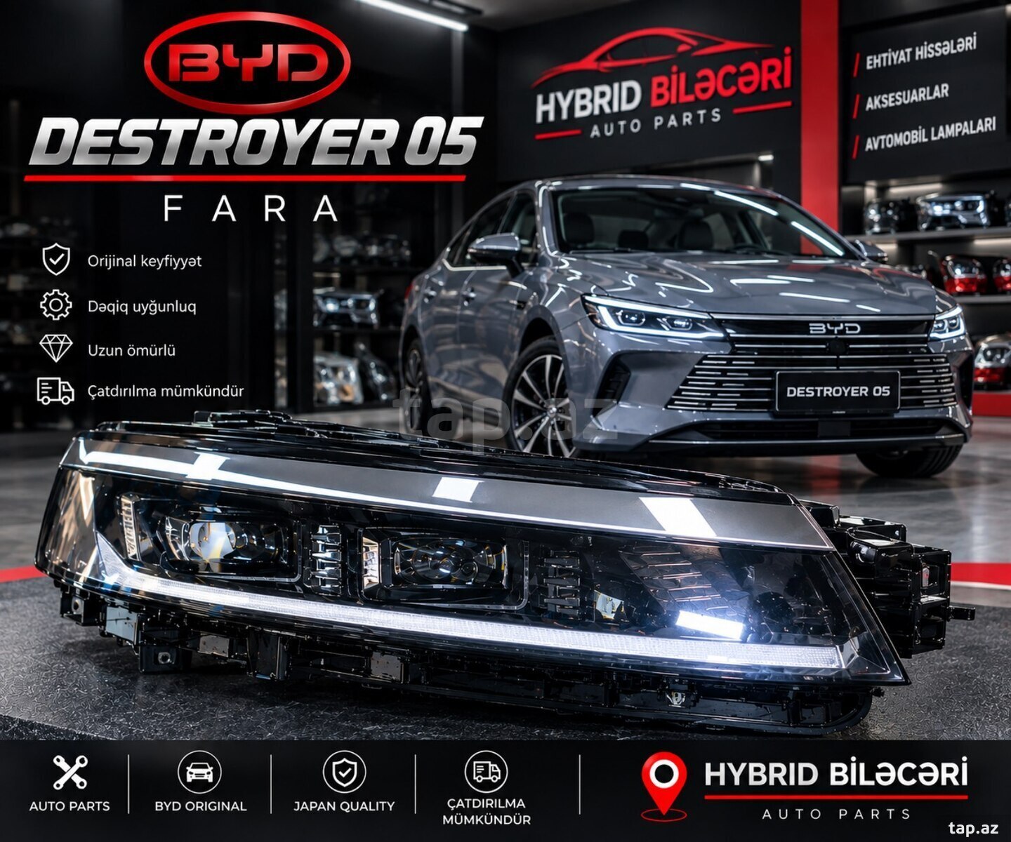 BYD Destroyer 05 bloklu fara dəsti