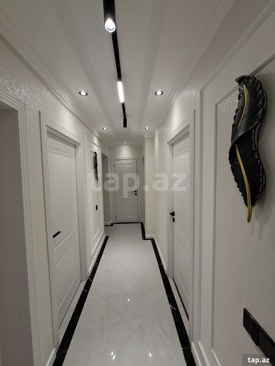 3-otaqlı mənzil, Qara Qarayev m., 90 m²