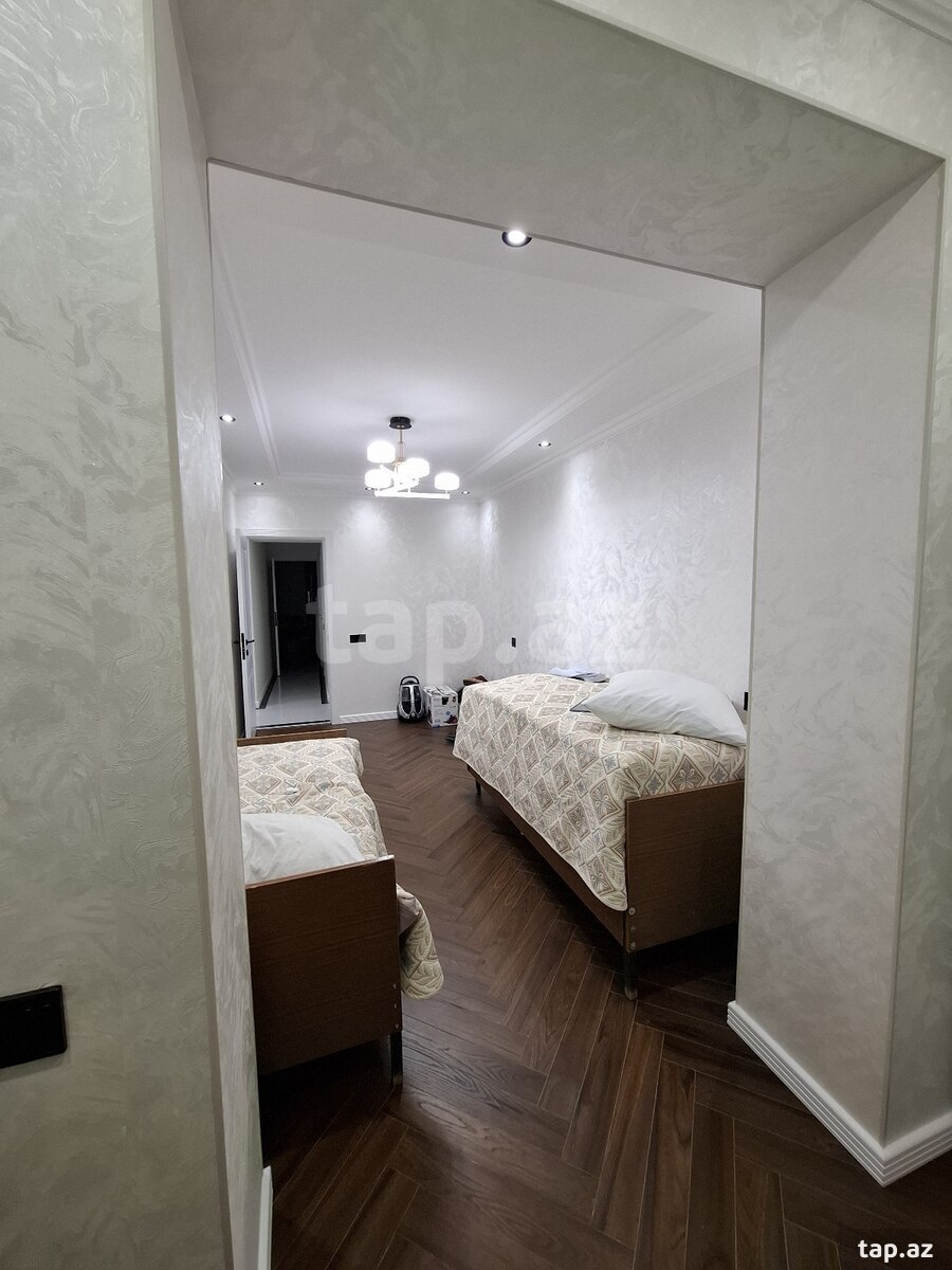 3-otaqlı mənzil, Qara Qarayev m., 90 m²
