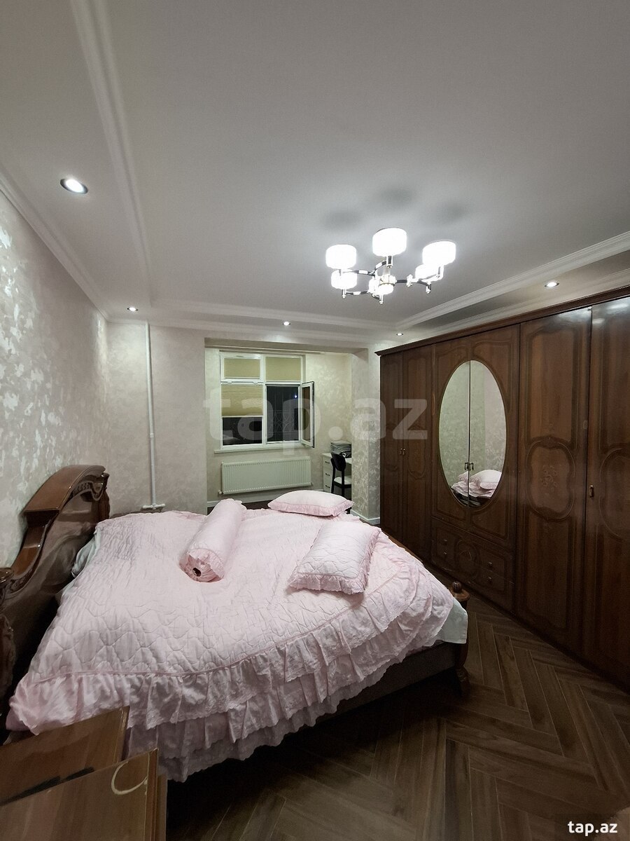 3-otaqlı mənzil, Qara Qarayev m., 90 m²