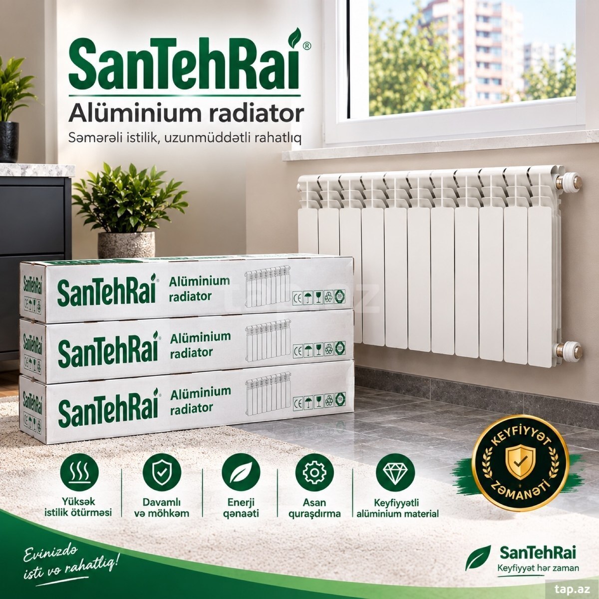 SanTehRai alüminium radiatorlar