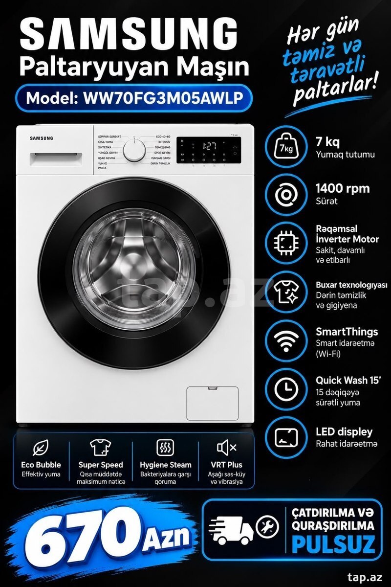 Paltaryuyan Samsung WW70FG3M05AWLP 7 kg