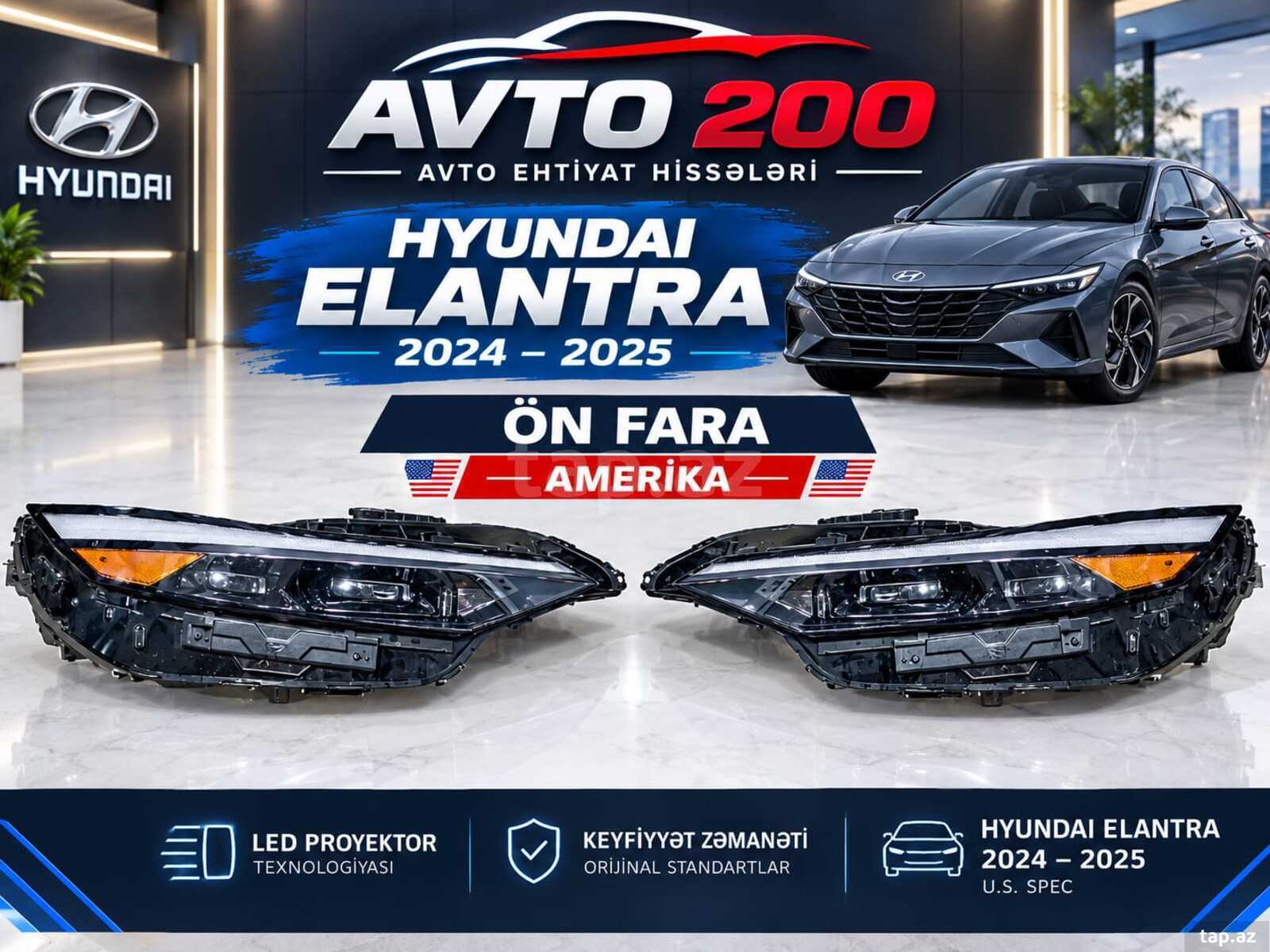 Hyundai Elantra 2024 farası