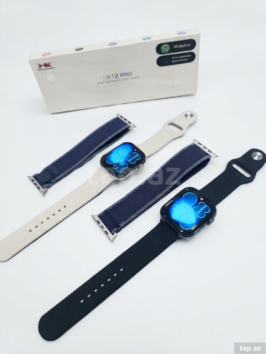 "HK12 Pro" ağıllı saat Black, Silver