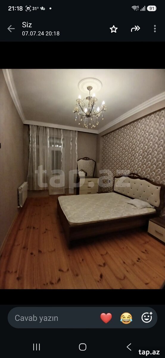 2-otaqlı yeni tikili kirayə verilir, Gəncə ş., 90 m²