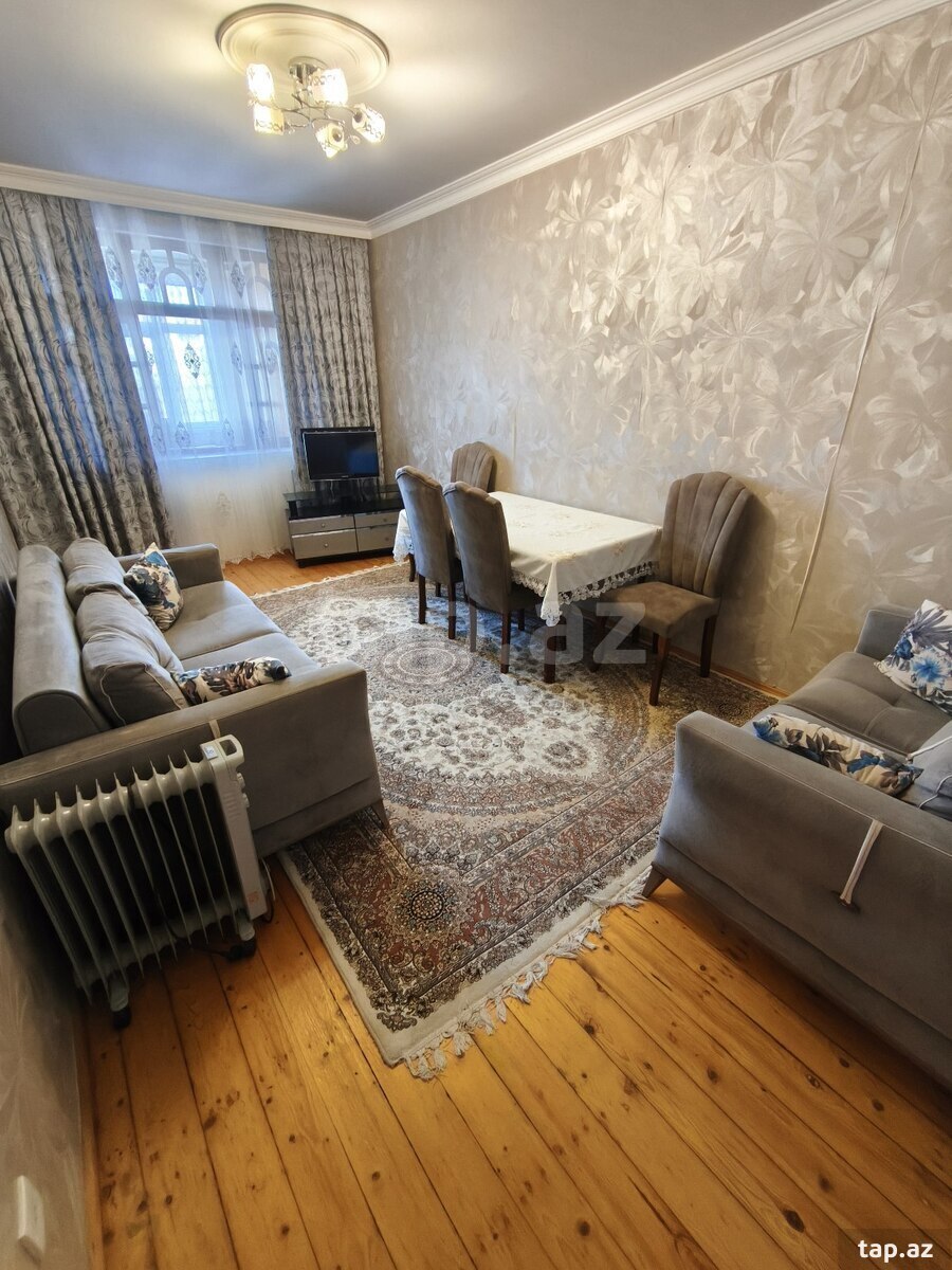 3-otaqlı mənzil kirayə verilir, 9-cu mkr., 70 m²