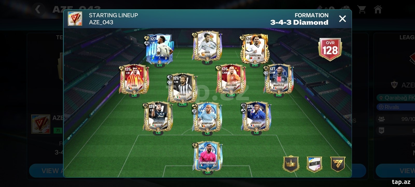 FC mobile oyunu