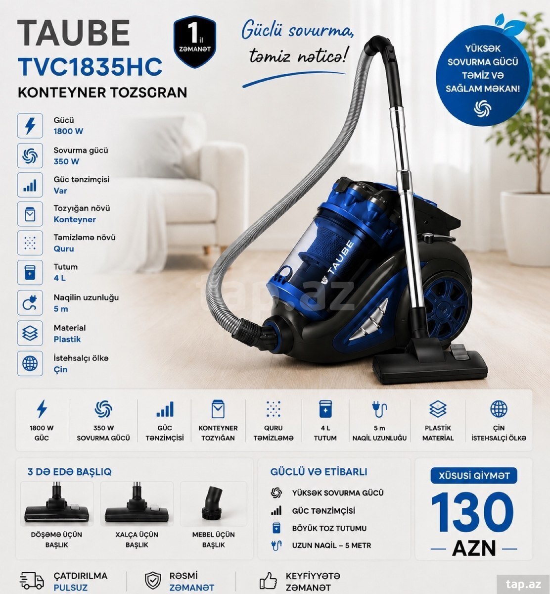 Tozsoran Taube TVC1835HC