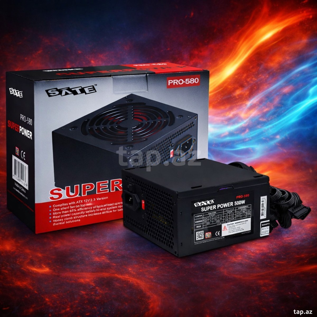 Qida bloku "Sate Pro-580W 500W"