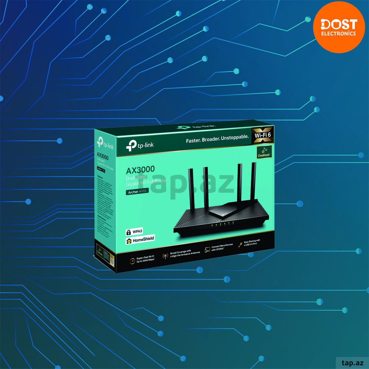 Router "TP-Link Archer AX55 Wi‑Fi 6"