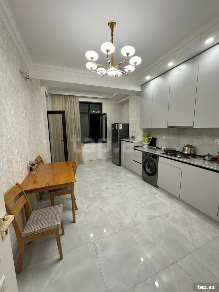 3-otaqlı yeni tikili kirayə verilir, N.Nərimanov m., 110 m²