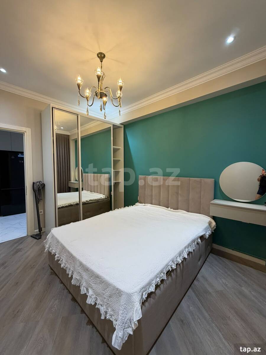 2-otaqlı yeni tikili kirayə verilir, N.Nərimanov r., 60 m²