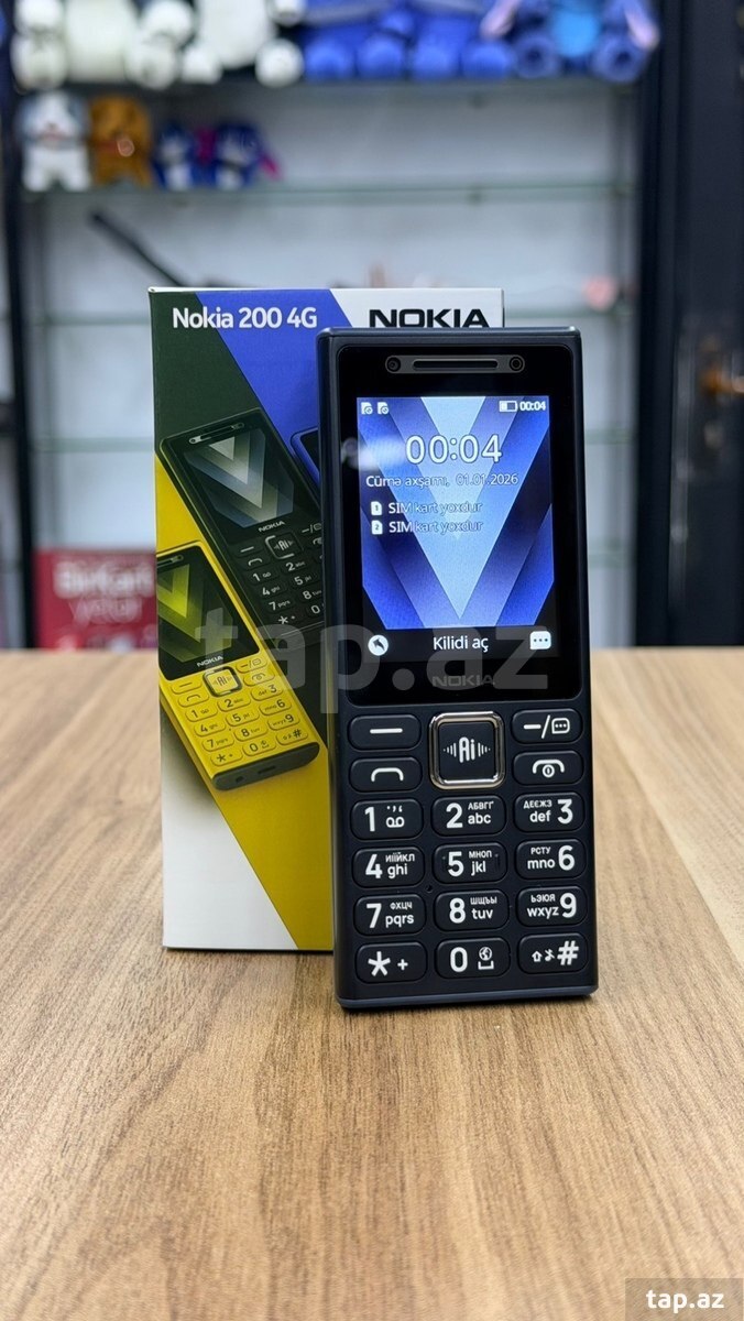 Nokia 200 4G Black 128MB/64MB