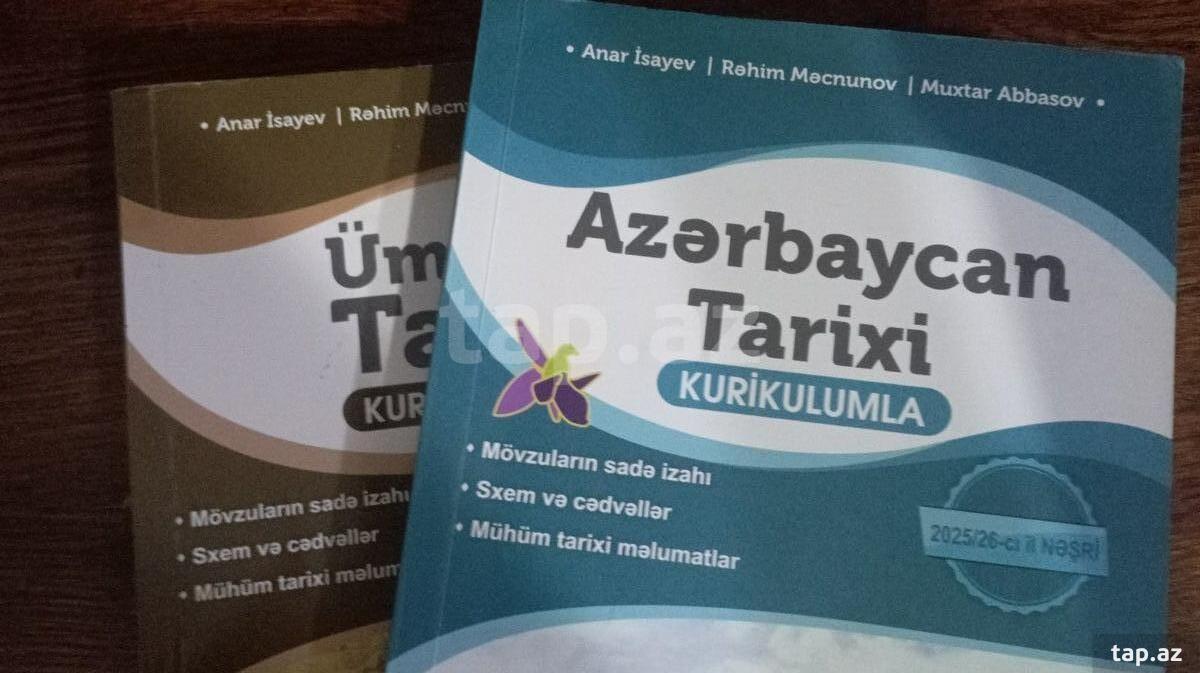 Anar İsayev Tarix dərslikləri