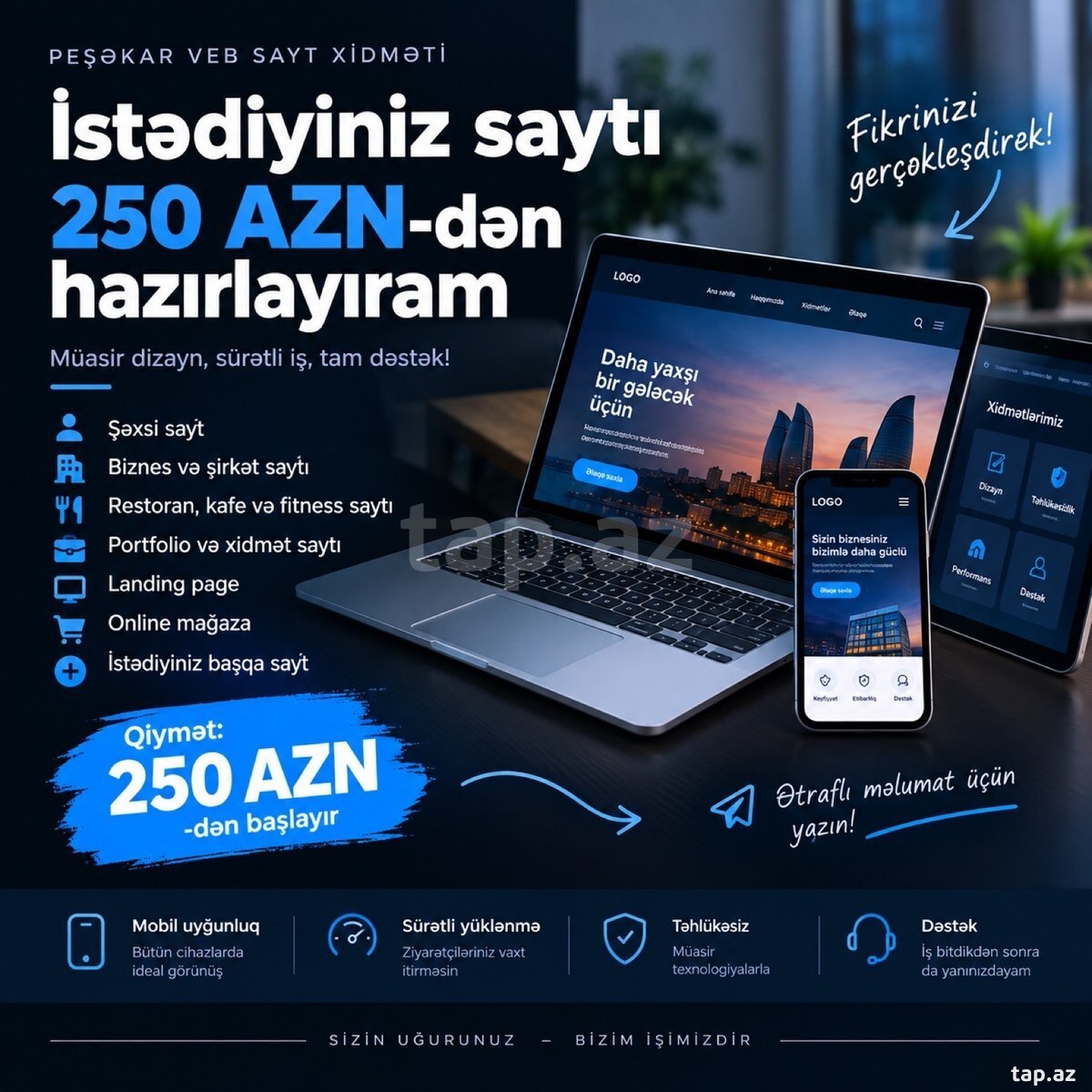Saytların hazırlanması