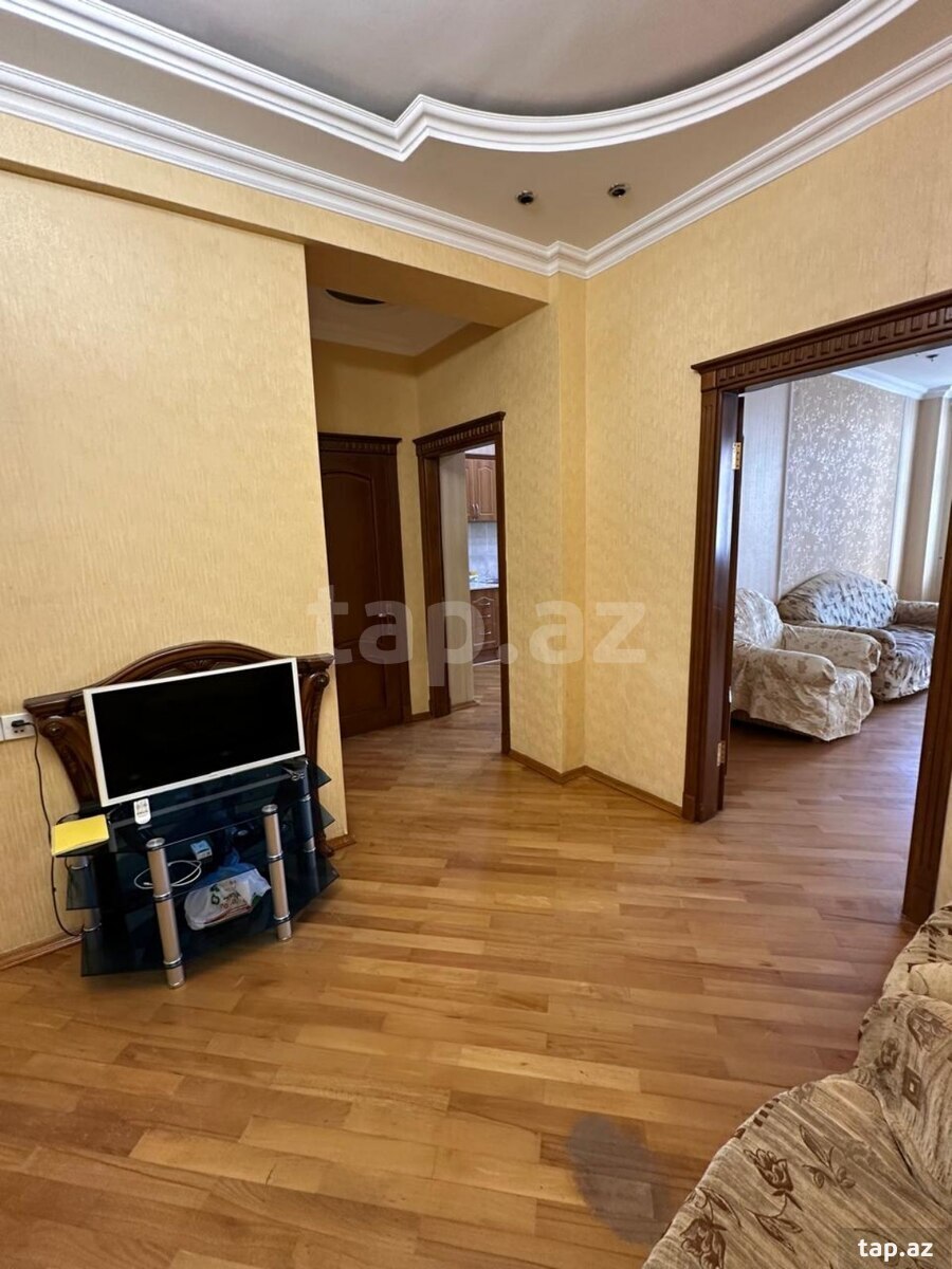 3-otaqlı yeni tikili kirayə verilir, N.Nərimanov m., 135 m²