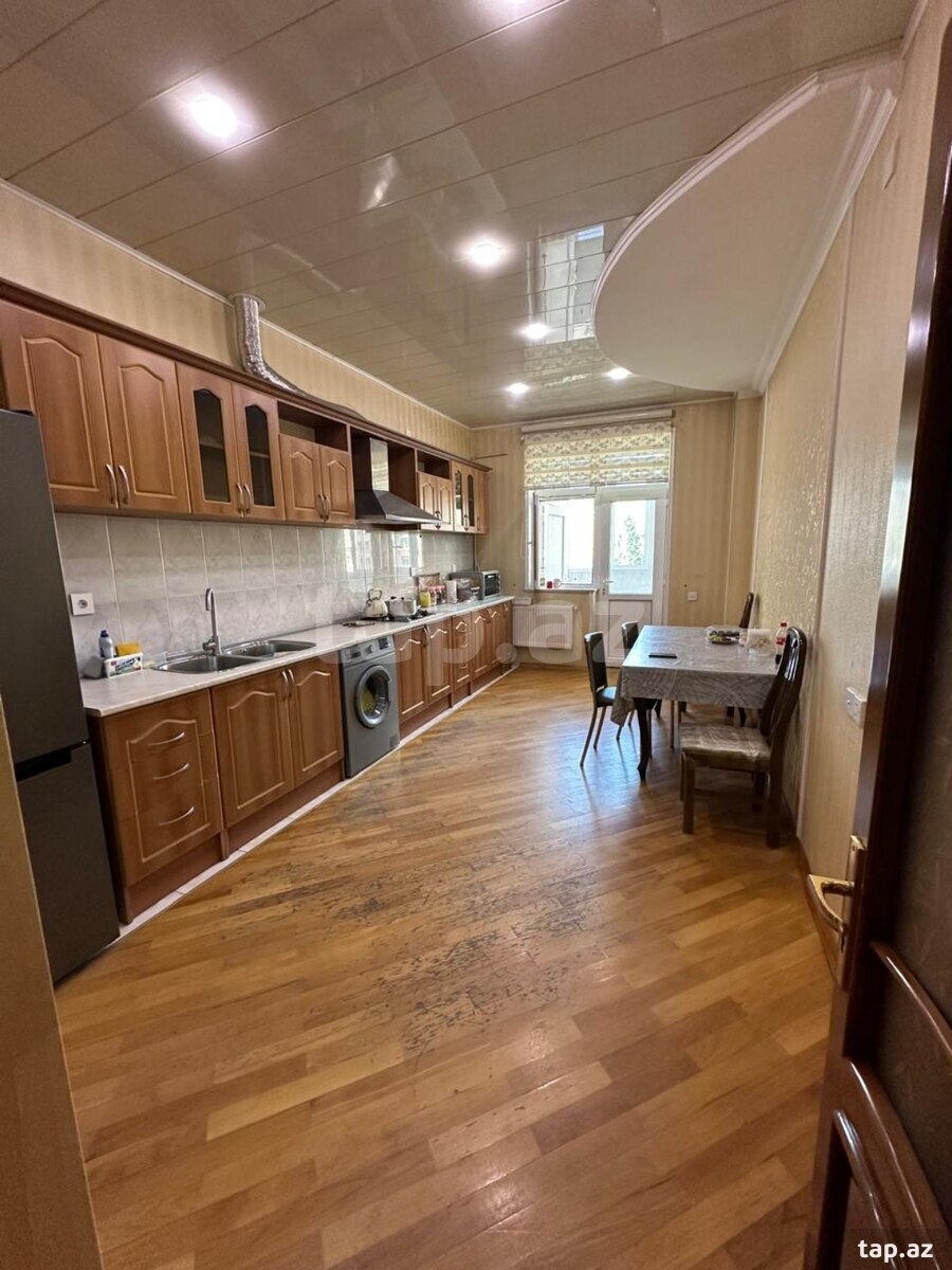 3-otaqlı yeni tikili kirayə verilir, N.Nərimanov m., 135 m²
