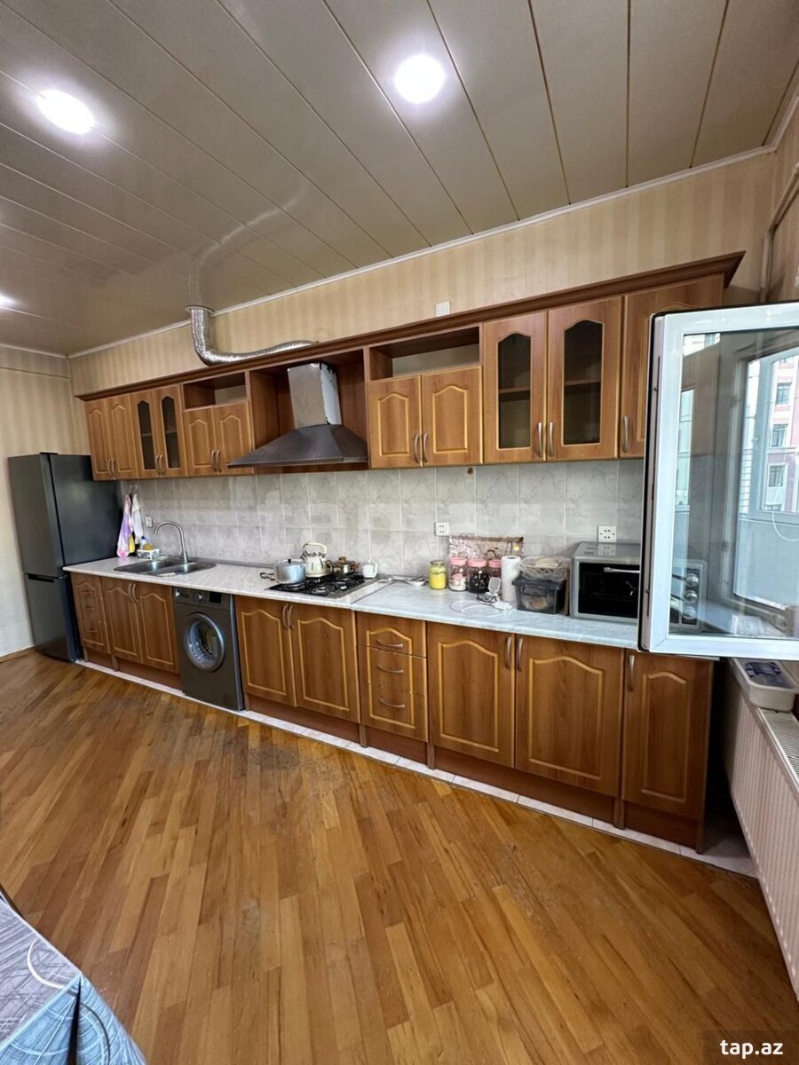 3-otaqlı yeni tikili kirayə verilir, N.Nərimanov m., 135 m²