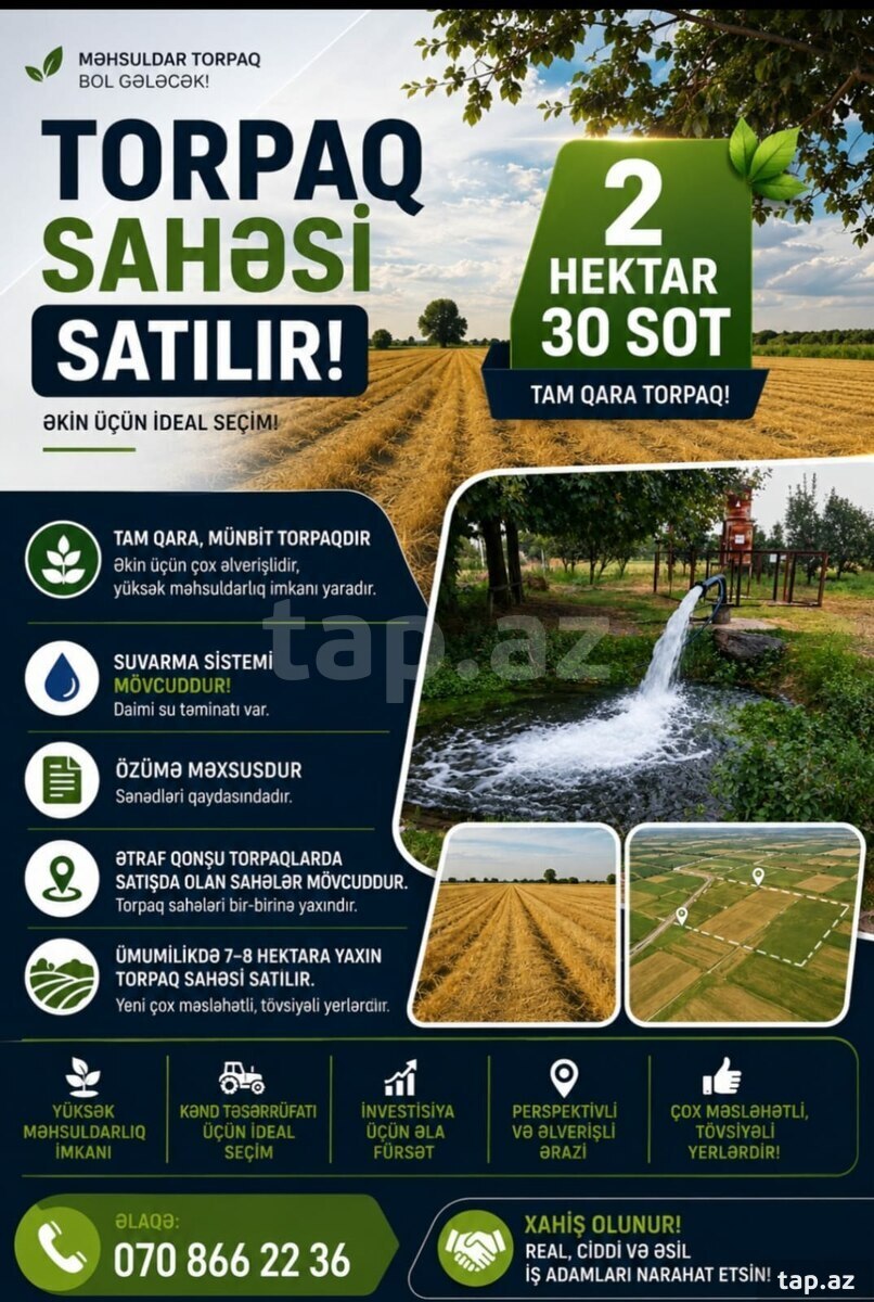 2.3 sot torpaq sahəsi, Tərtər r.